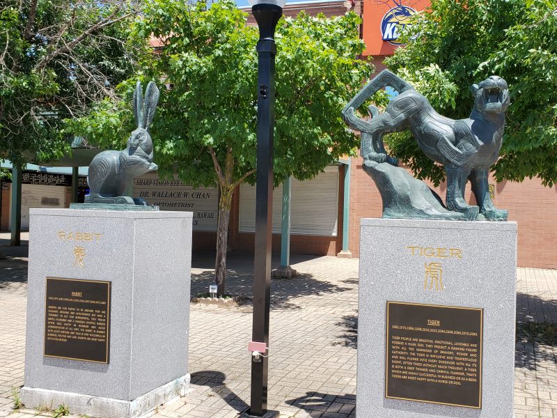 Zodiac Signs in Chinatown Square